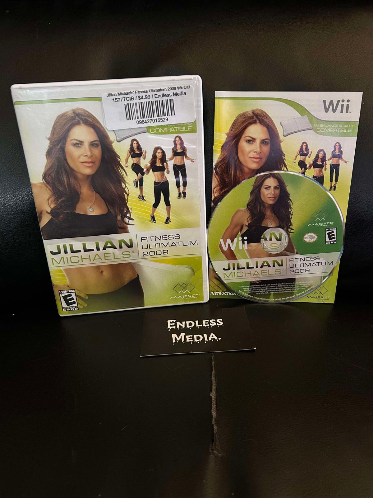 Jillian Michaels' Fitness Ultimatum 2009 Nintendo Wii CIB Video Game