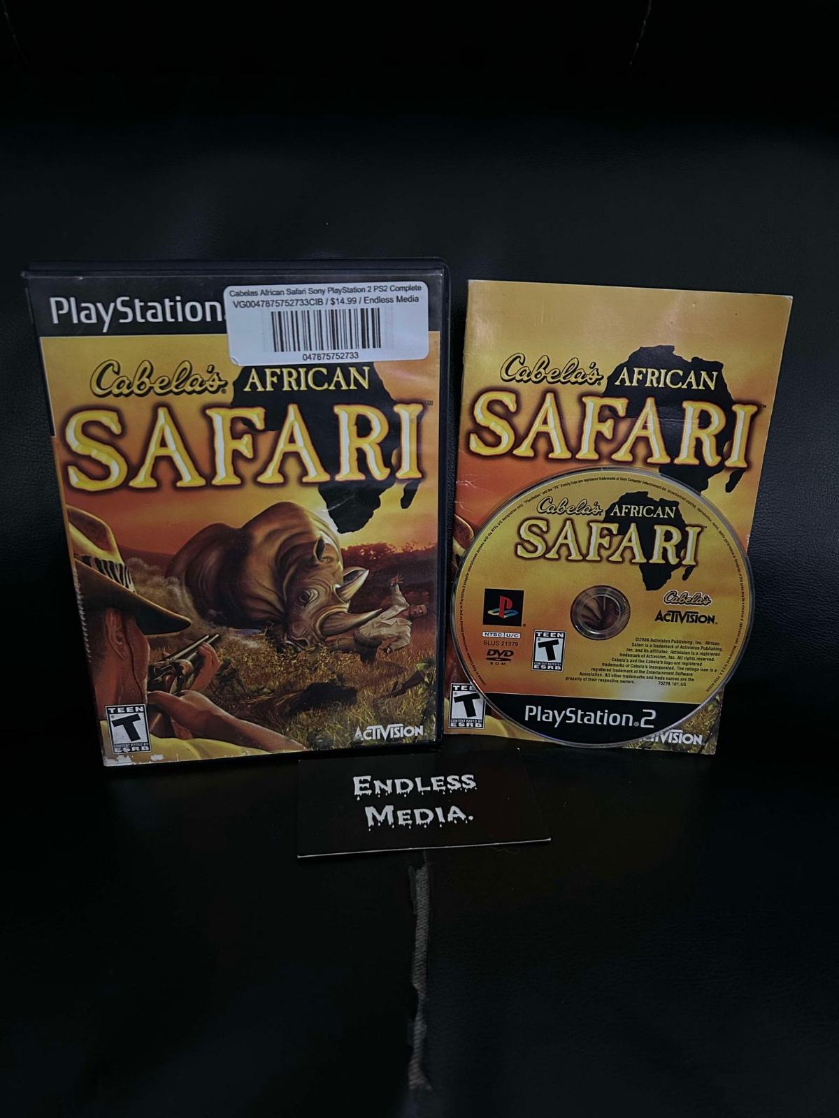 Cabela's African Safari Sony Playstation 2 CIB Video Game