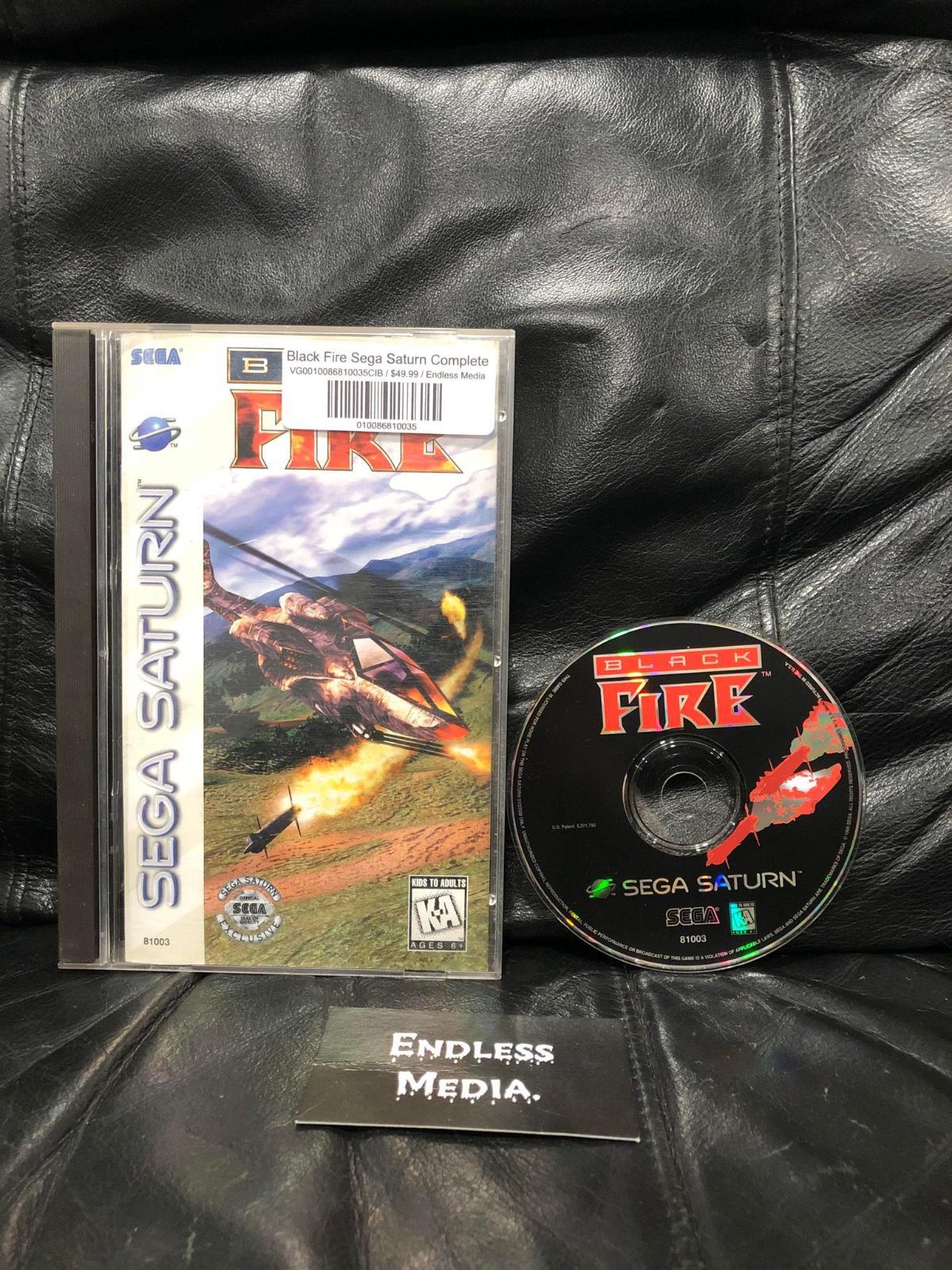 Black Fire Sega Sega Saturn CIB Video Game