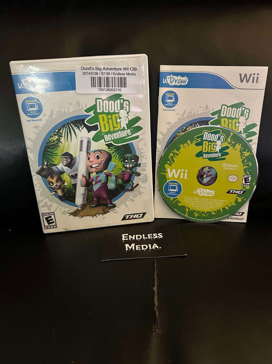 Dood's Big Adventure Nintendo Wii CIB Video Game