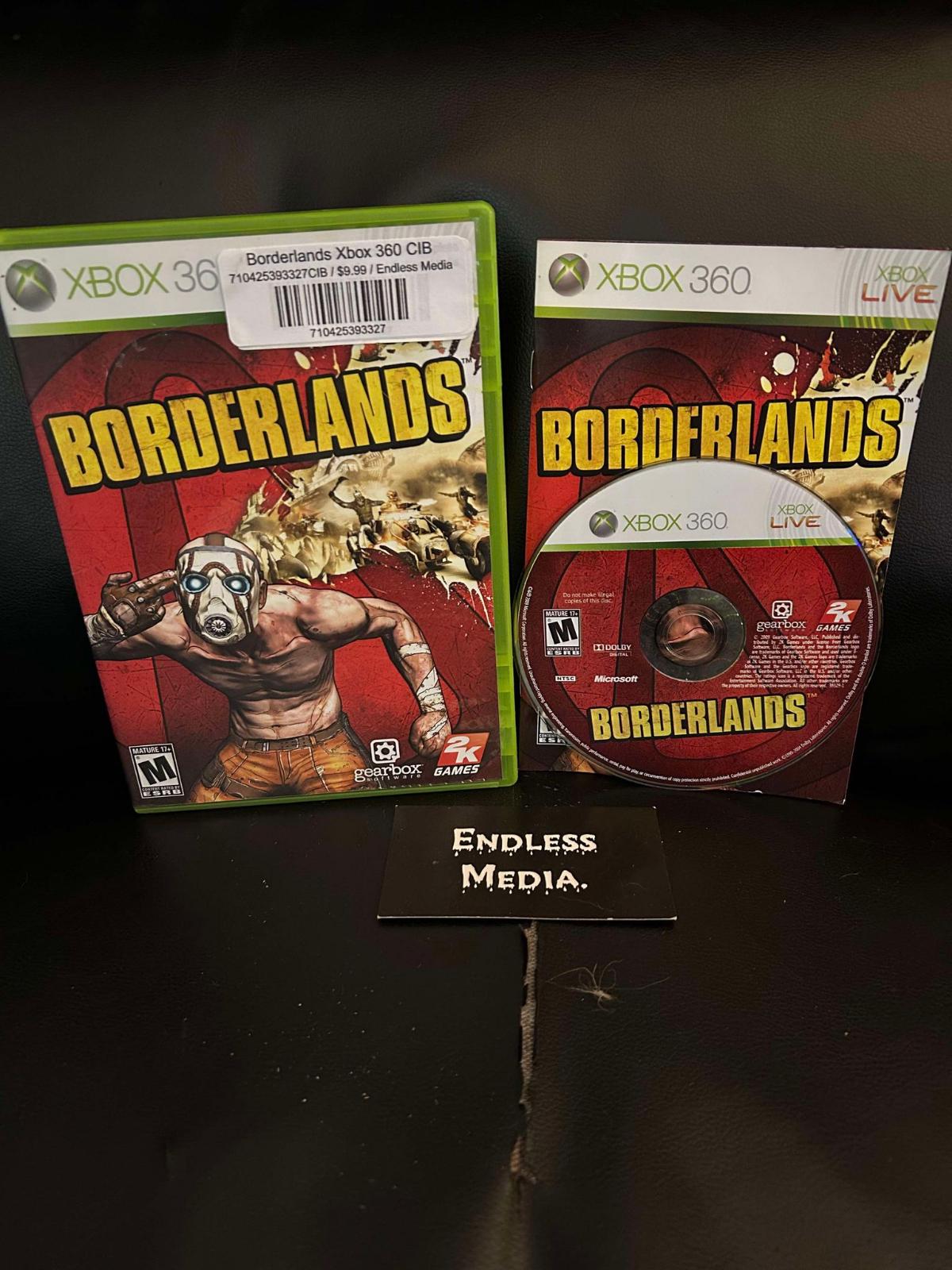 Borderlands Microsoft Xbox 360 CIB Video Game