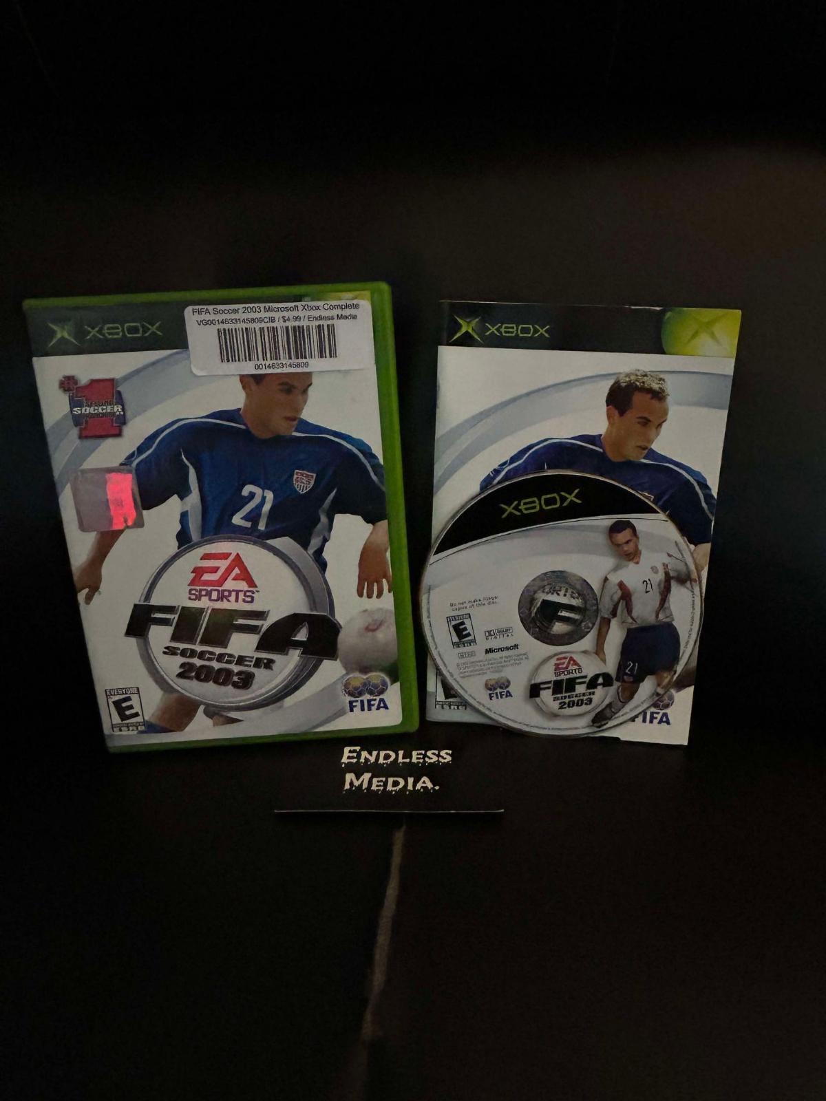 FIFA 2003 Microsoft Xbox CIB Video Game