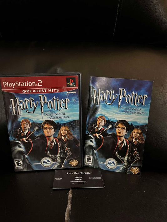 Harry Potter Prisoner of Azkaban [Greatest Hits] Sony Playstation 2 Box and Manual Video Game