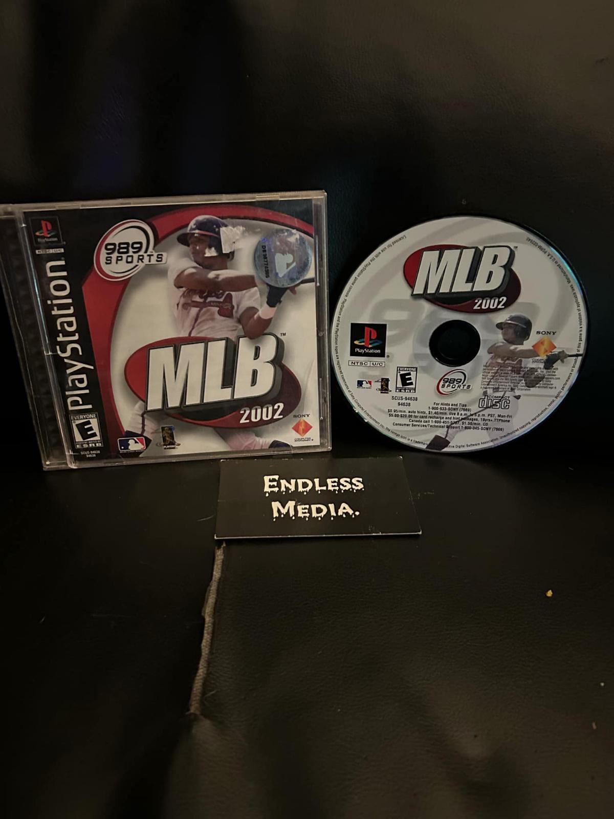 MLB 2002 Sony Playstation CIB Video Game