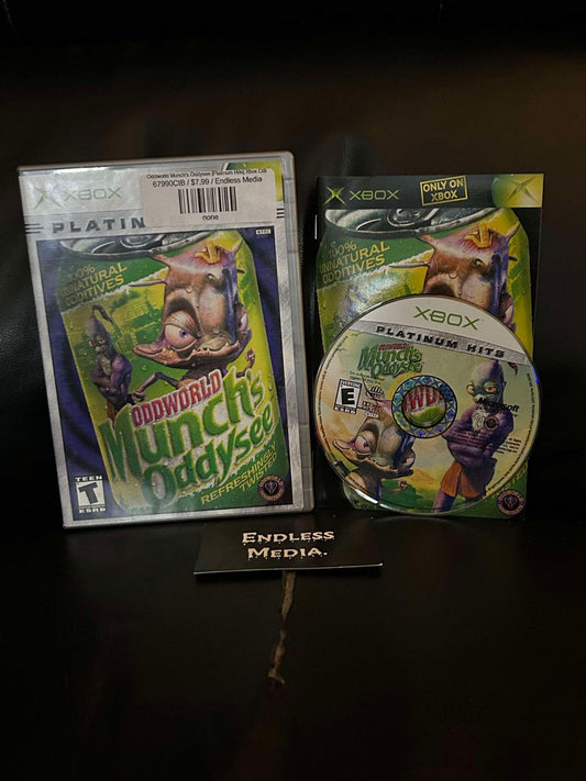 Oddworld Munch's Oddysee [Platinum Hits] Microsoft Xbox CIB Video Game