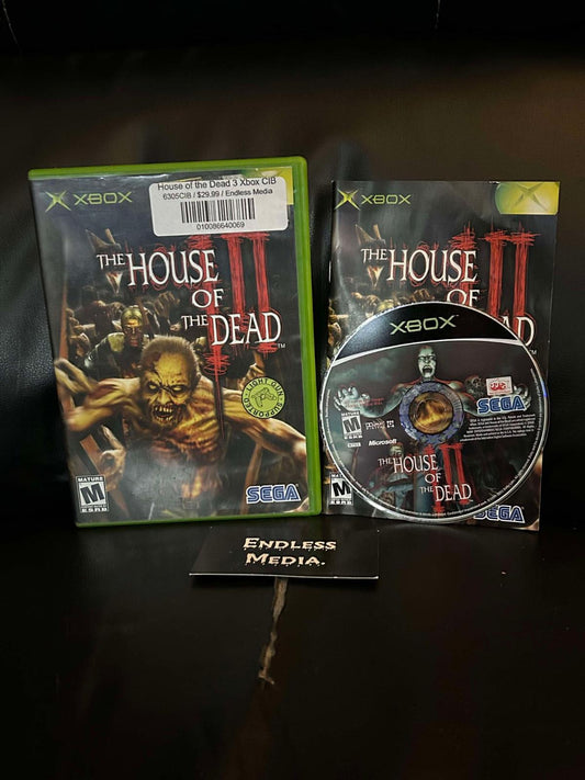 House of the Dead 3 Microsoft Xbox CIB Video Game