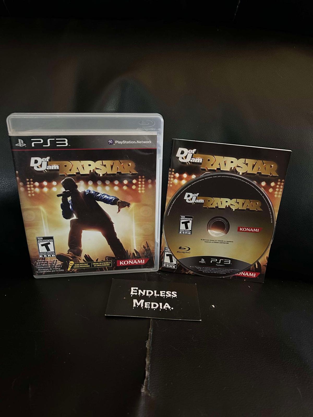 Def Jam Rapstar Sony Playstation 3 CIB Video Game