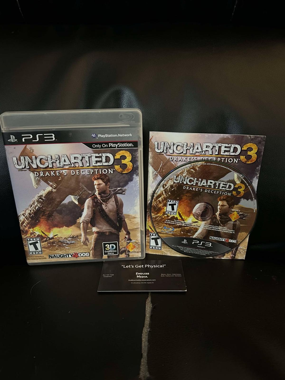 Uncharted 3 [Not For Resale] Sony Playstation 3 CIB Video Game