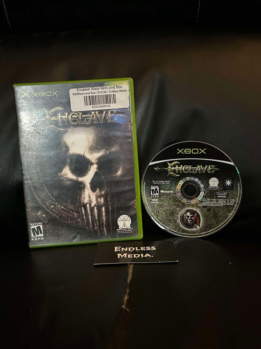 Enclave Microsoft Xbox Item and Box Video Game