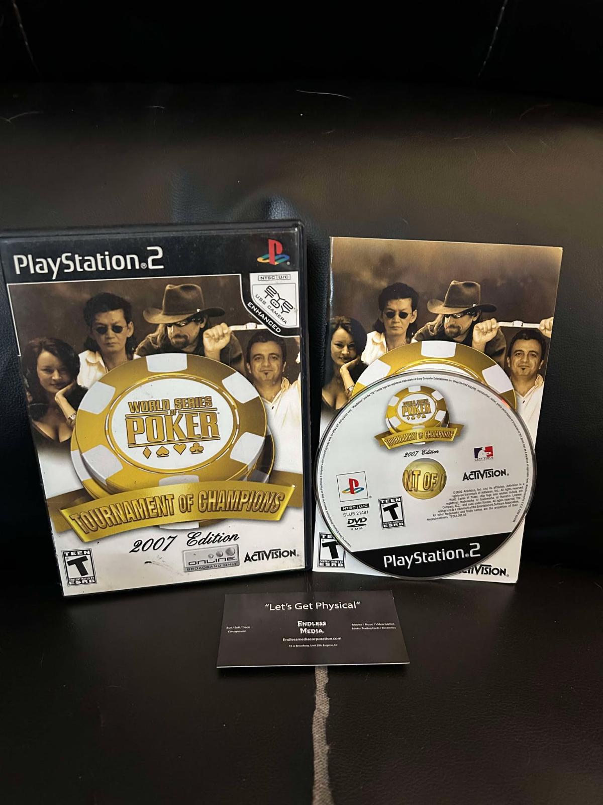 World Series of Poker Tournament of Champions 2007 Sony Playstation 2 CIB Video Game