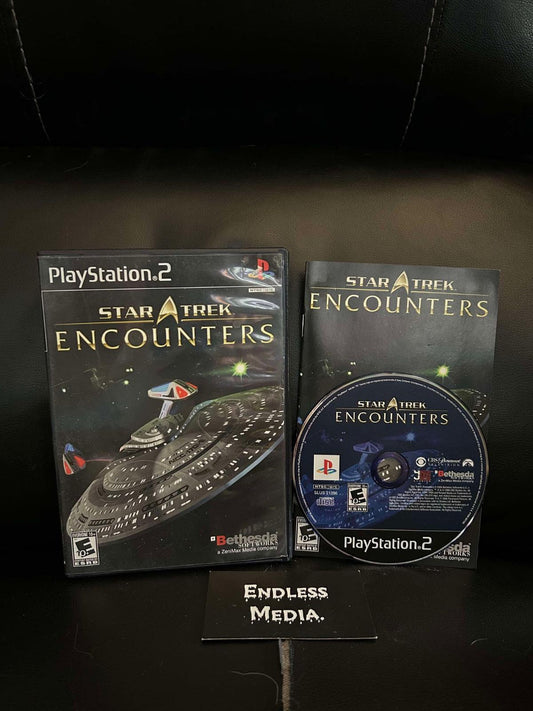 Star Trek Encounters Sony Playstation 2 CIB Video Game