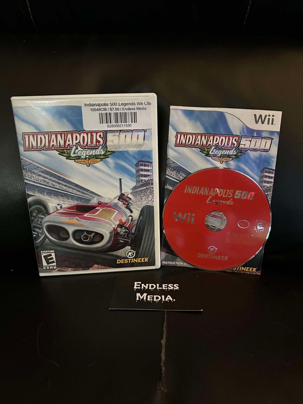 Indianapolis 500 Legends Nintendo Wii CIB Video Game