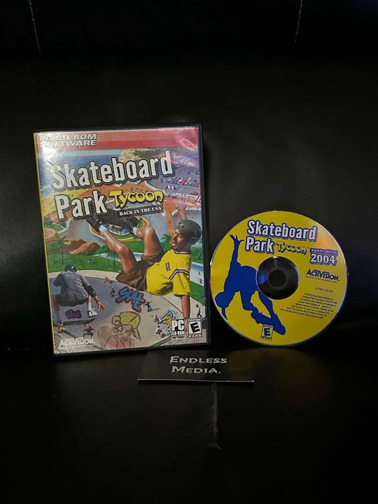 Skateboard Park Tycoon 2004: Back in the USA PC PC Games Item and Box Video Game