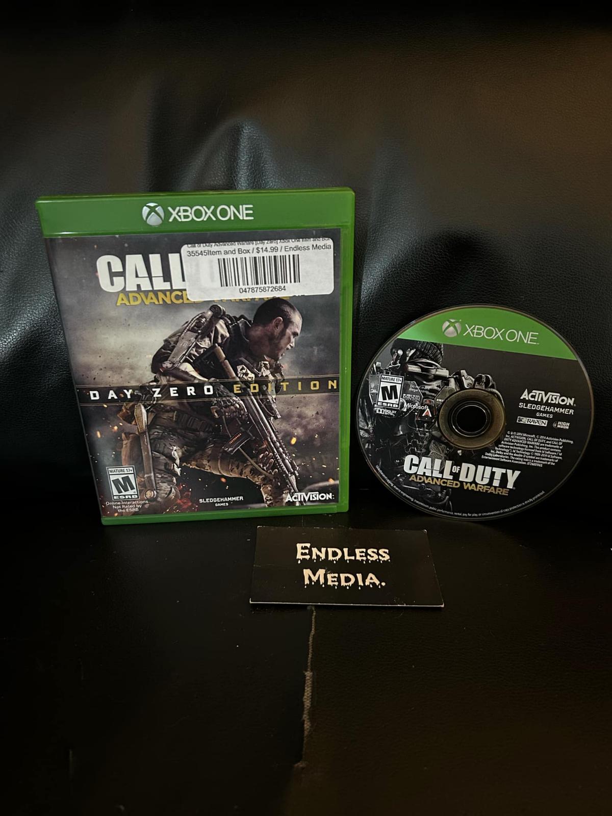 Call of Duty Advanced Warfare [Day Zero] Microsoft Xbox One Item and Box Video Game