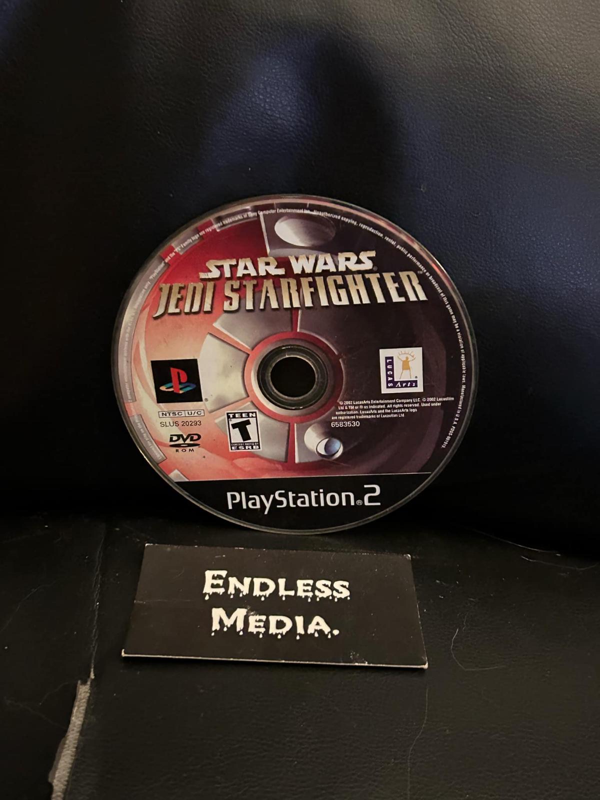 Star Wars Jedi Starfighter Sony Playstation 2 Loose Video Game