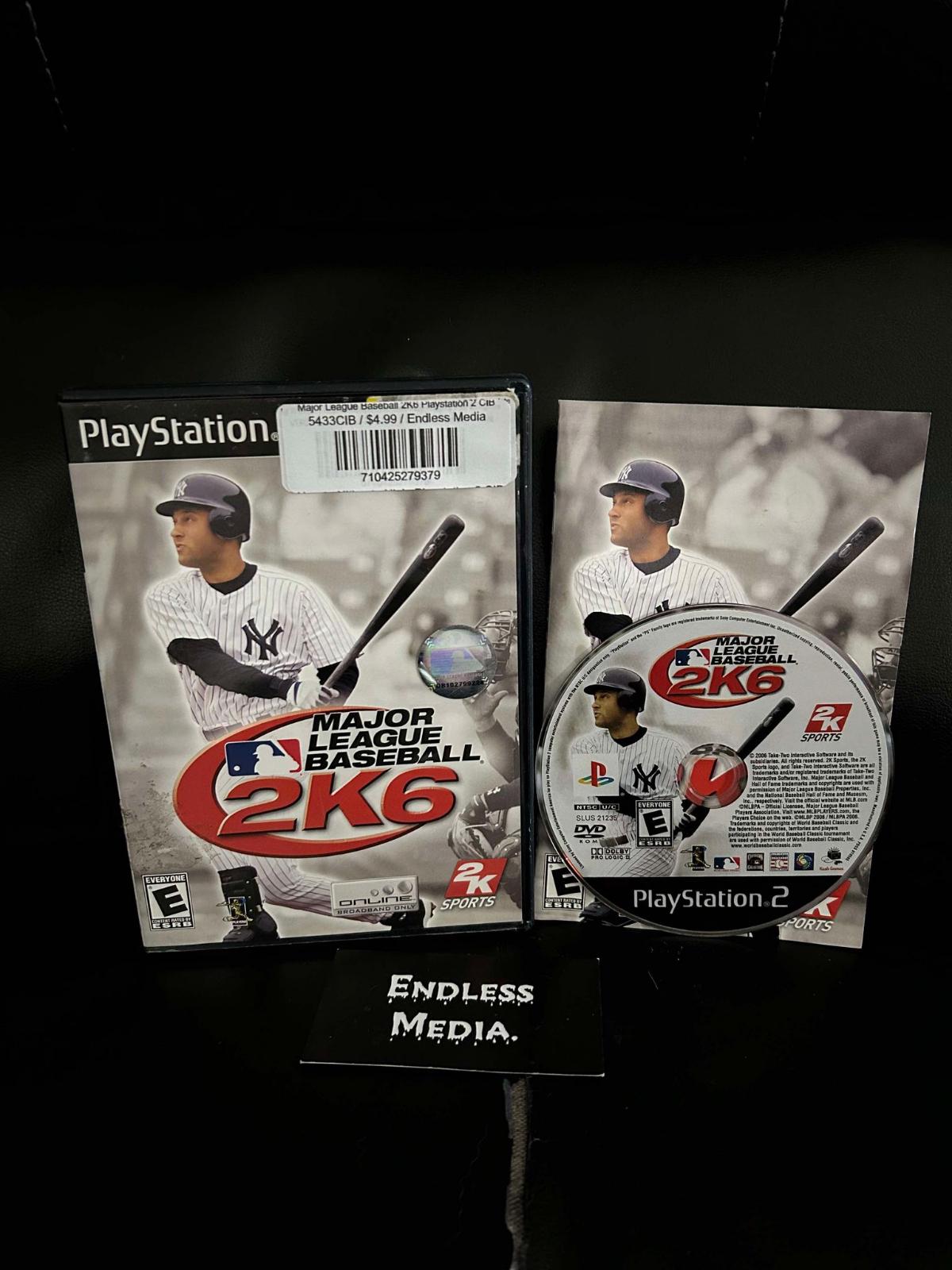 Major League Baseball 2K6 Sony Playstation 2 CIB Video Game