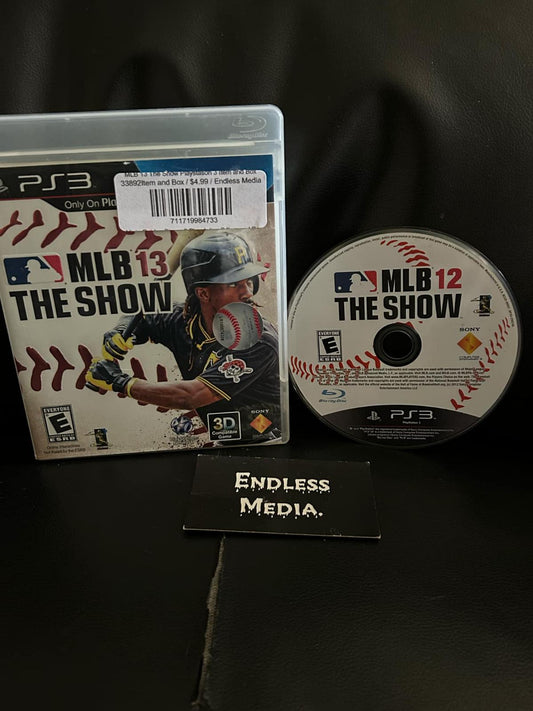 MLB 13 The Show Sony Playstation 3 Item and Box Video Game