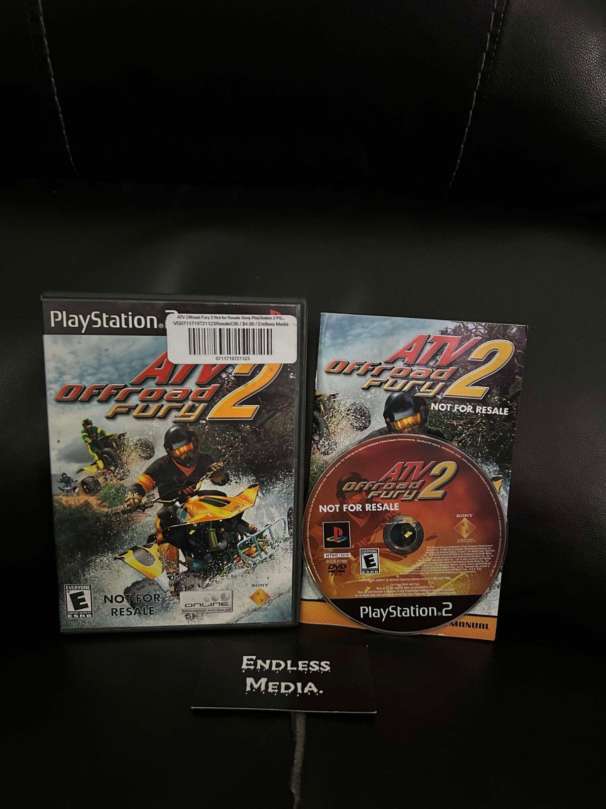 ATV Offroad Fury 2 [Not for Resale] Sony Playstation 2 CIB Video Game