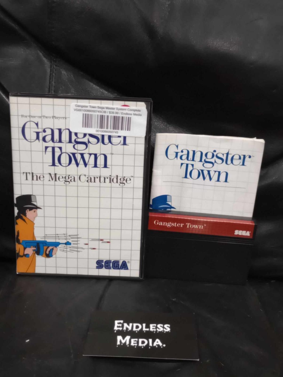 Gangster Town Sega Sega Master System CIB Video Game