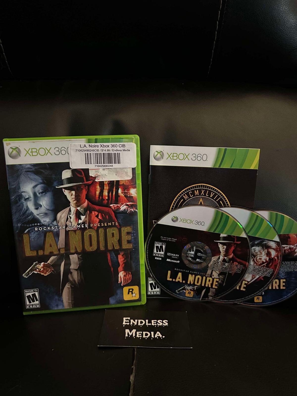 L.A. Noire Microsoft Xbox 360 CIB Video Game