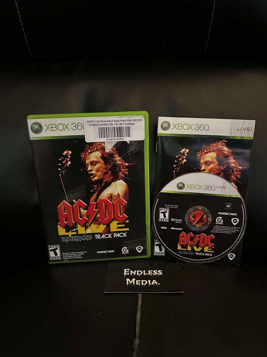 AC/DC Live Rock Band Track Pack Microsoft Xbox 360 CIB Video Game