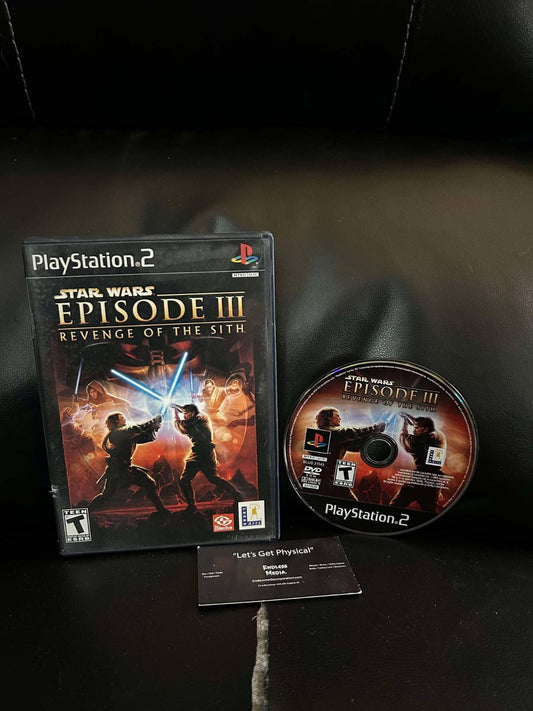 Star Wars Episode III Revenge of the Sith Sony Playstation 2 Item and Box Video Game