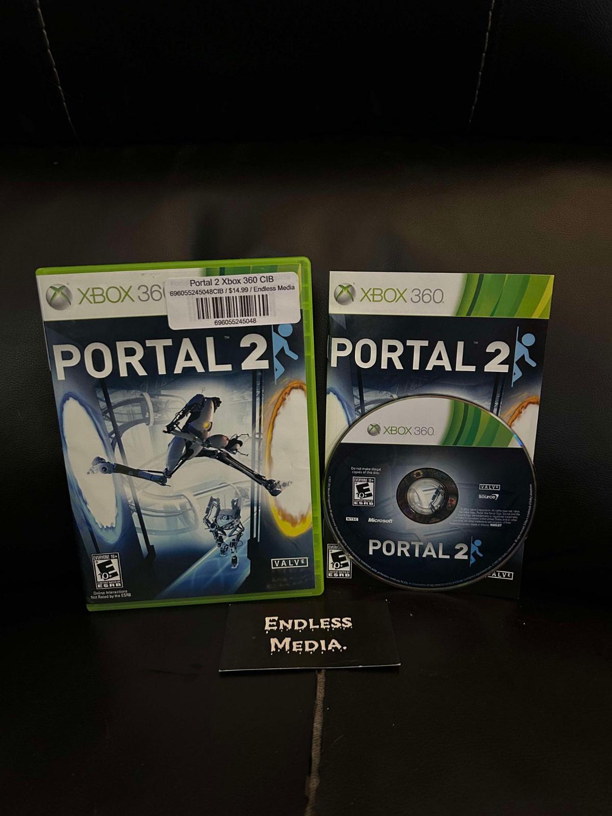 Portal 2 Microsoft Xbox 360 CIB Video Game