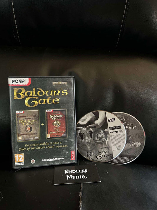 Baldur's Gate And Baldur's Gate Tales Of The Sword Coast PC PC Games Item and Box Video Game