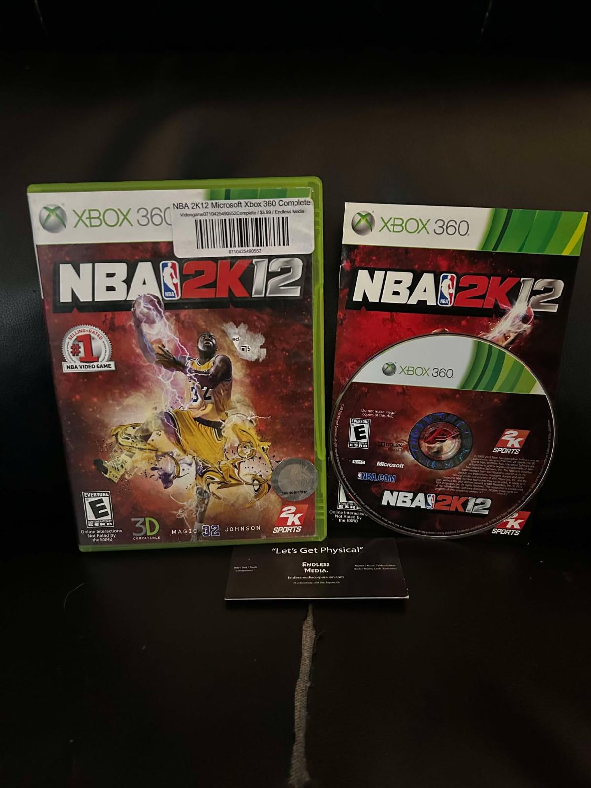 NBA 2K12 [Magic Johnson] Microsoft Xbox 360 CIB Video Game