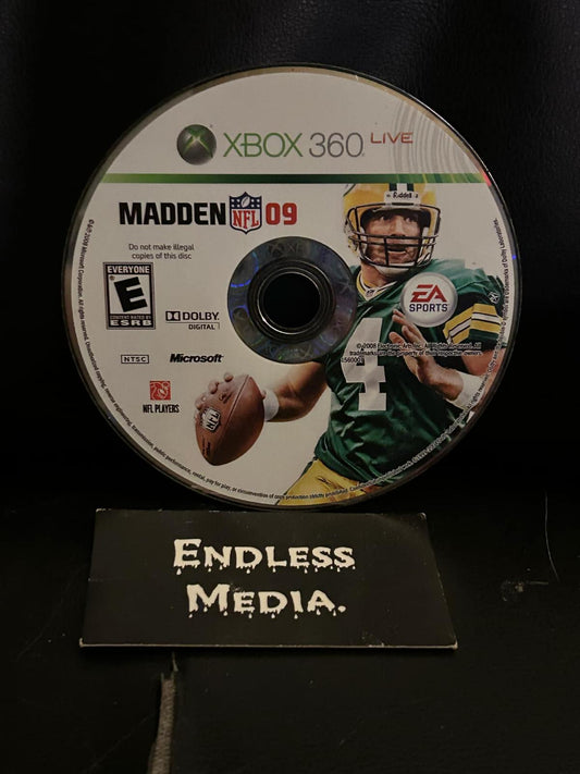 Madden 2009 Microsoft Xbox 360 Loose Video Game