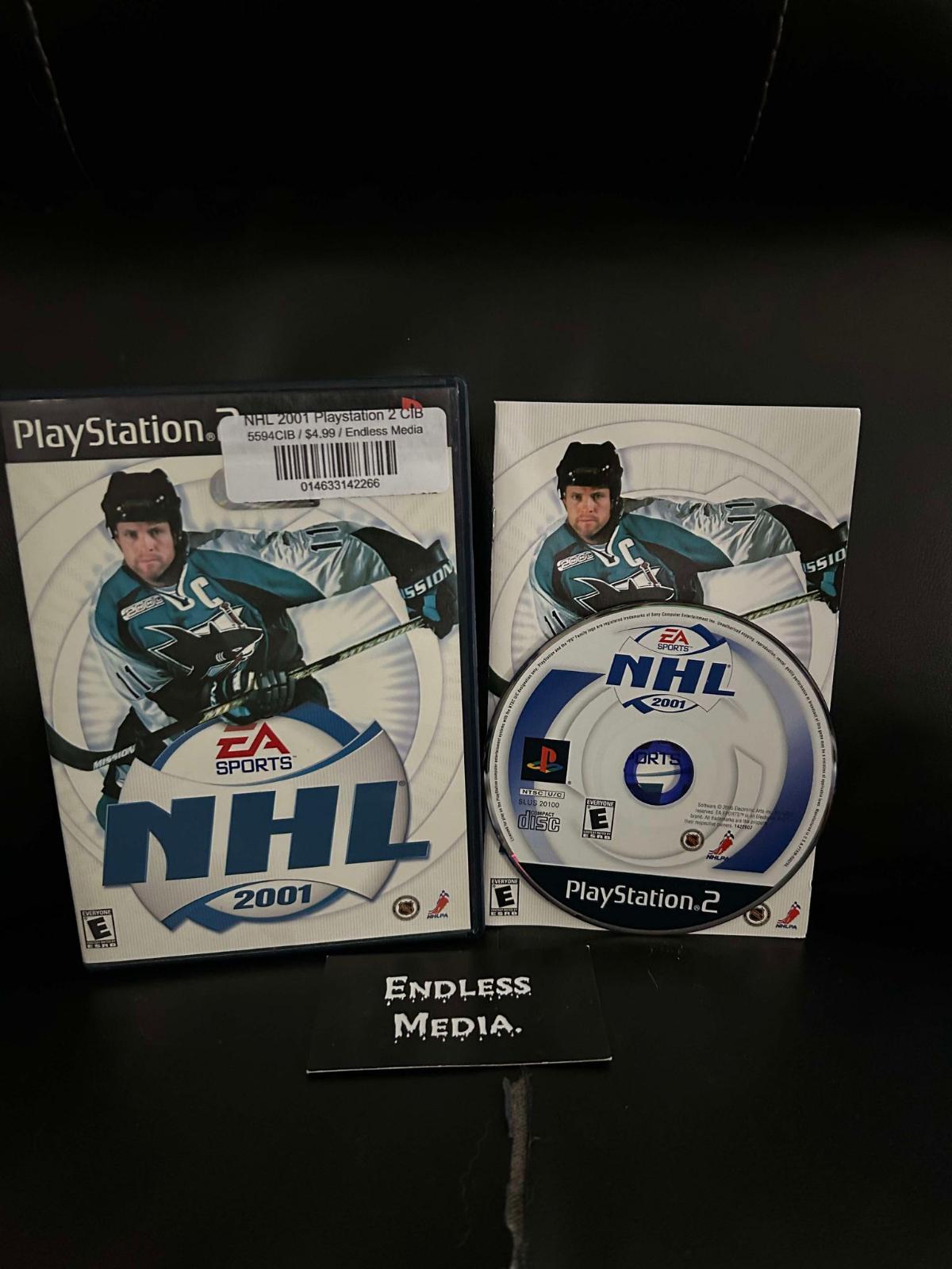 NHL 2001 Sony Playstation 2 CIB Video Game