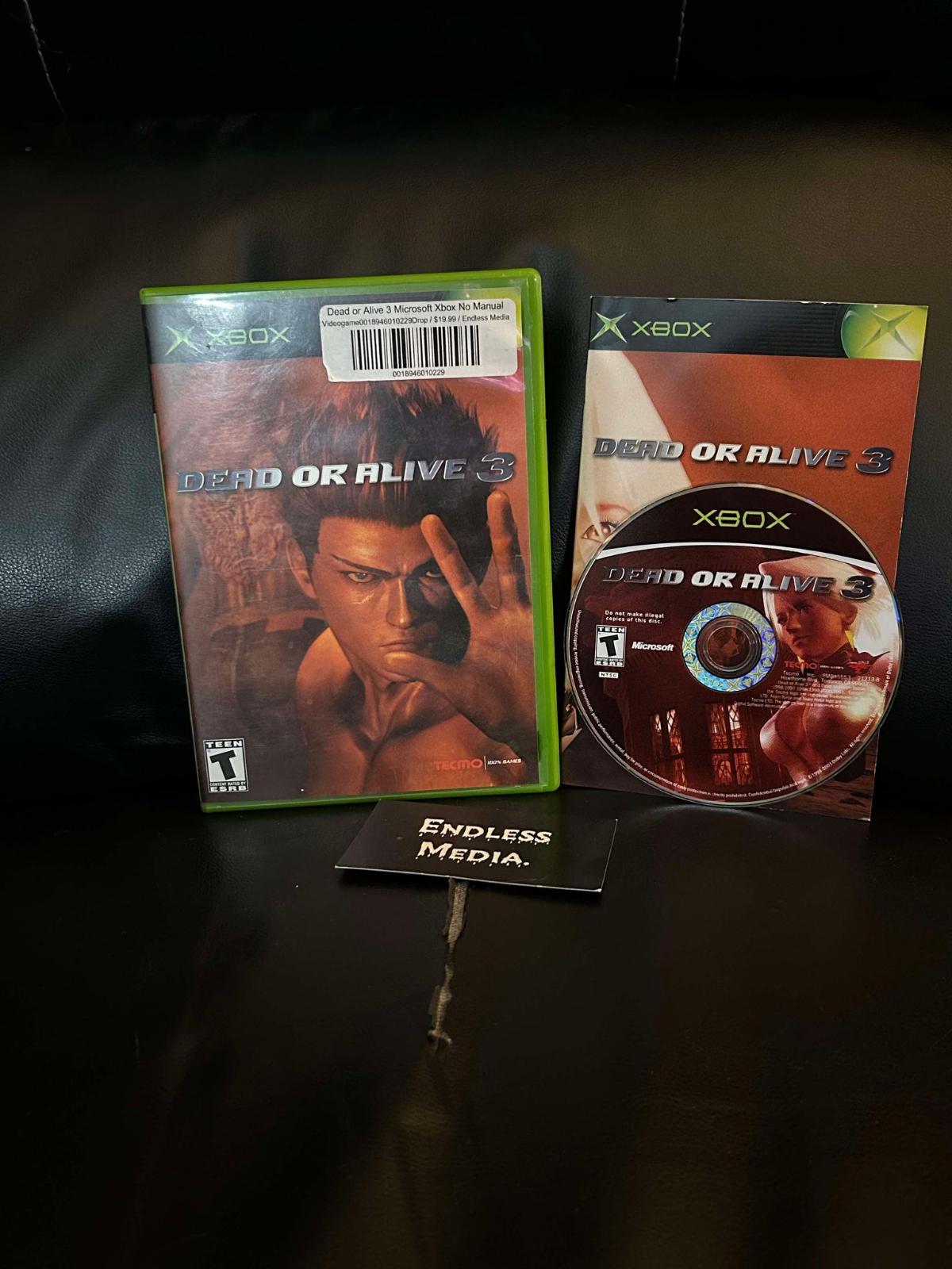 Dead or Alive 3 Microsoft Xbox CIB Video Game