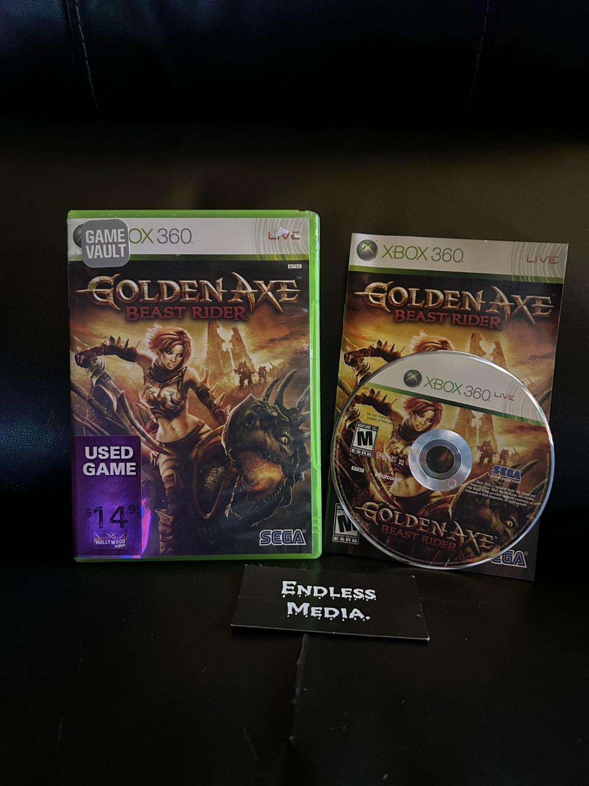 Golden Axe Beast Rider Microsoft Xbox 360 CIB Video Game