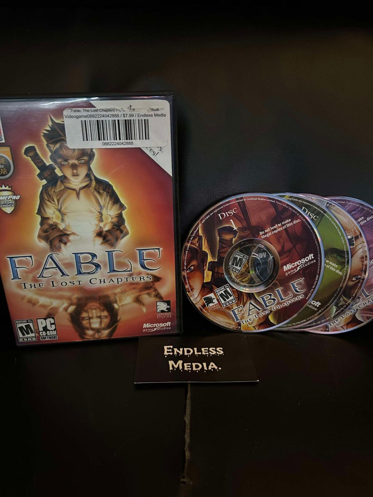 Fable PC PC Games Item and Box Video Game