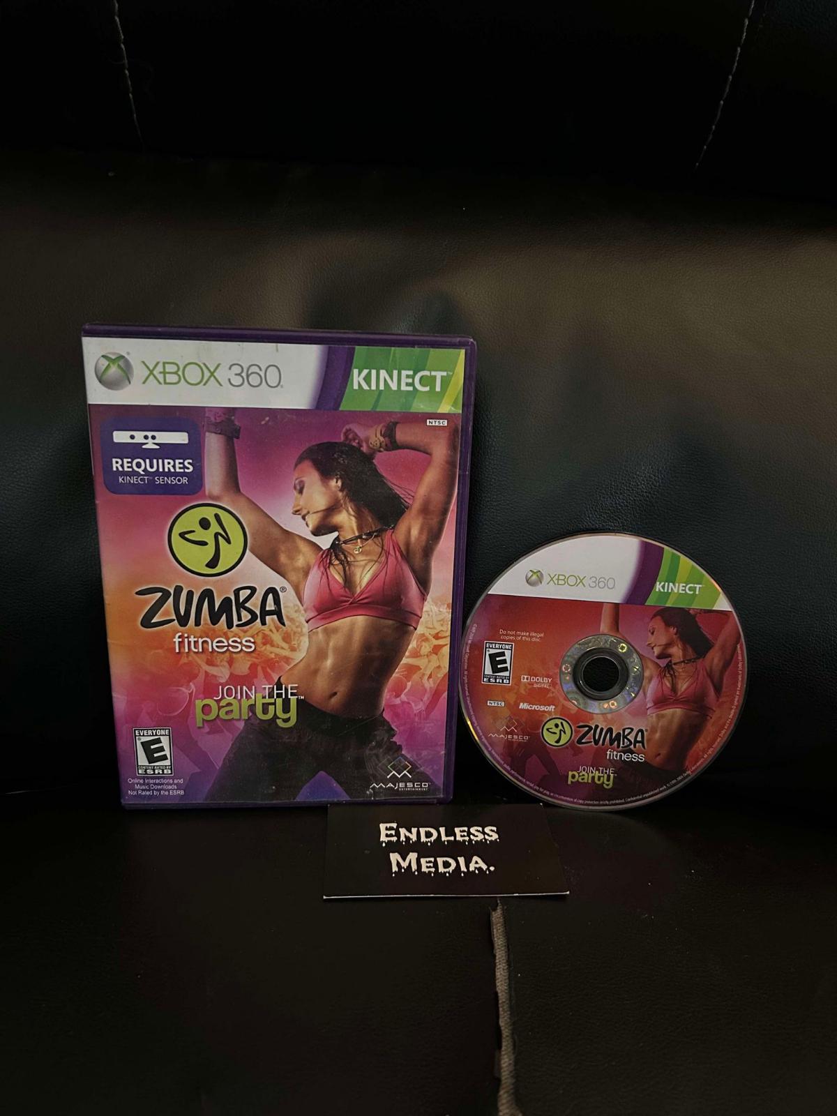 Zumba Fitness Microsoft Xbox 360 Item and Box Video Game