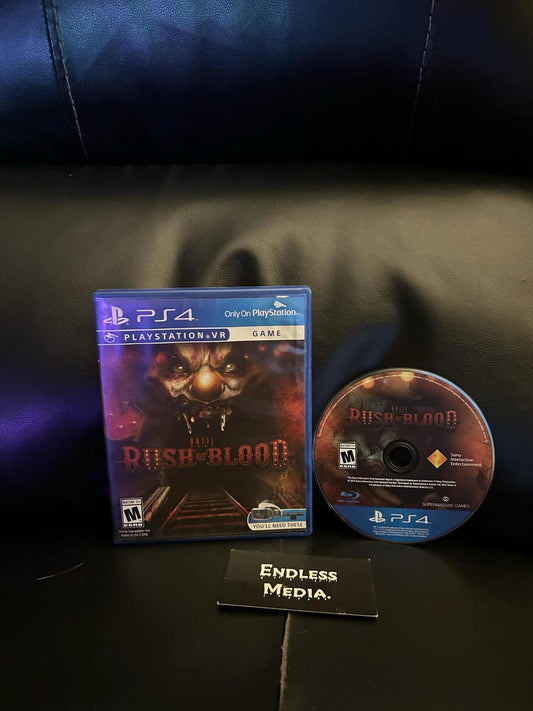 Until Dawn: Rush of Blood Sony Playstation 4 Item and Box Video Game