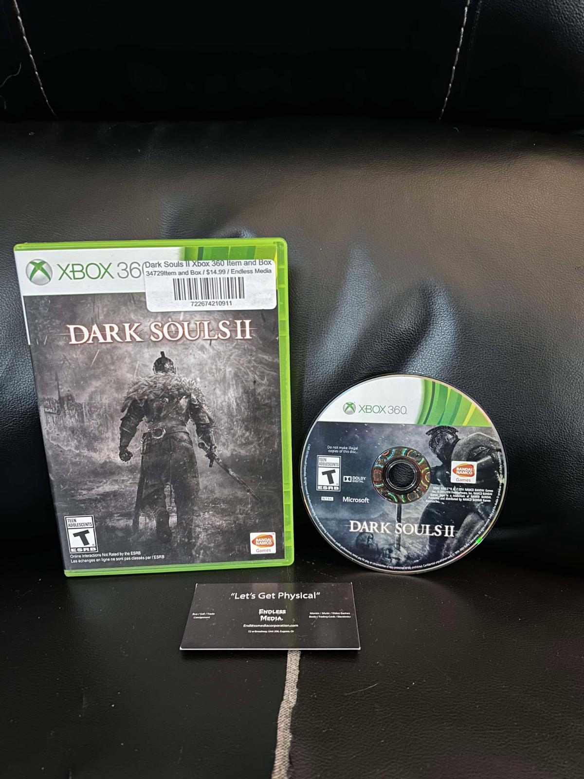 Dark Souls II Microsoft Xbox 360 Item and Box Video Game