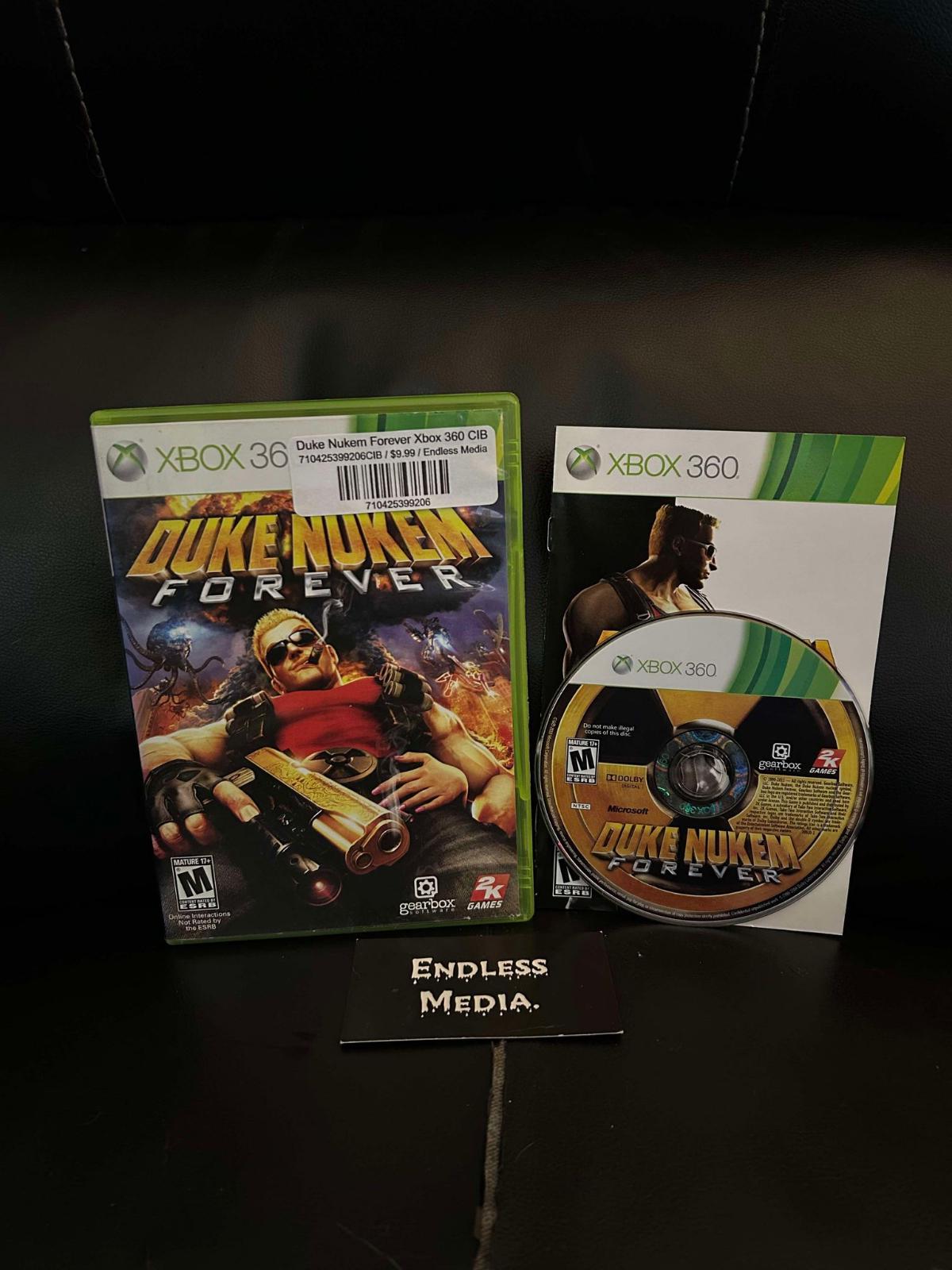 Duke Nukem Forever Microsoft Xbox 360 CIB Video Game