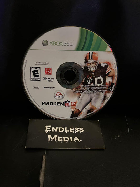 Madden NFL 12 Microsoft Xbox 360 Loose Video Game