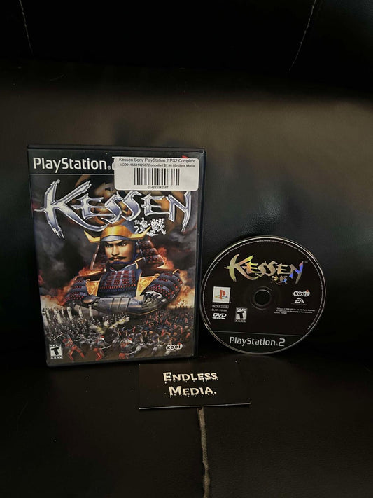 Kessen Sony Playstation 2 Item and Box Video Game