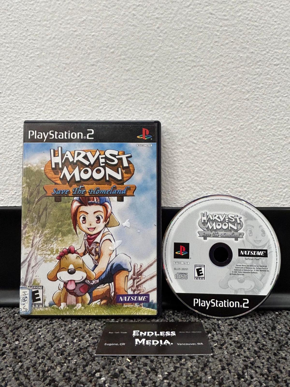 Harvest Moon Save the Homeland Sony Playstation 2 Item and Box Video Game