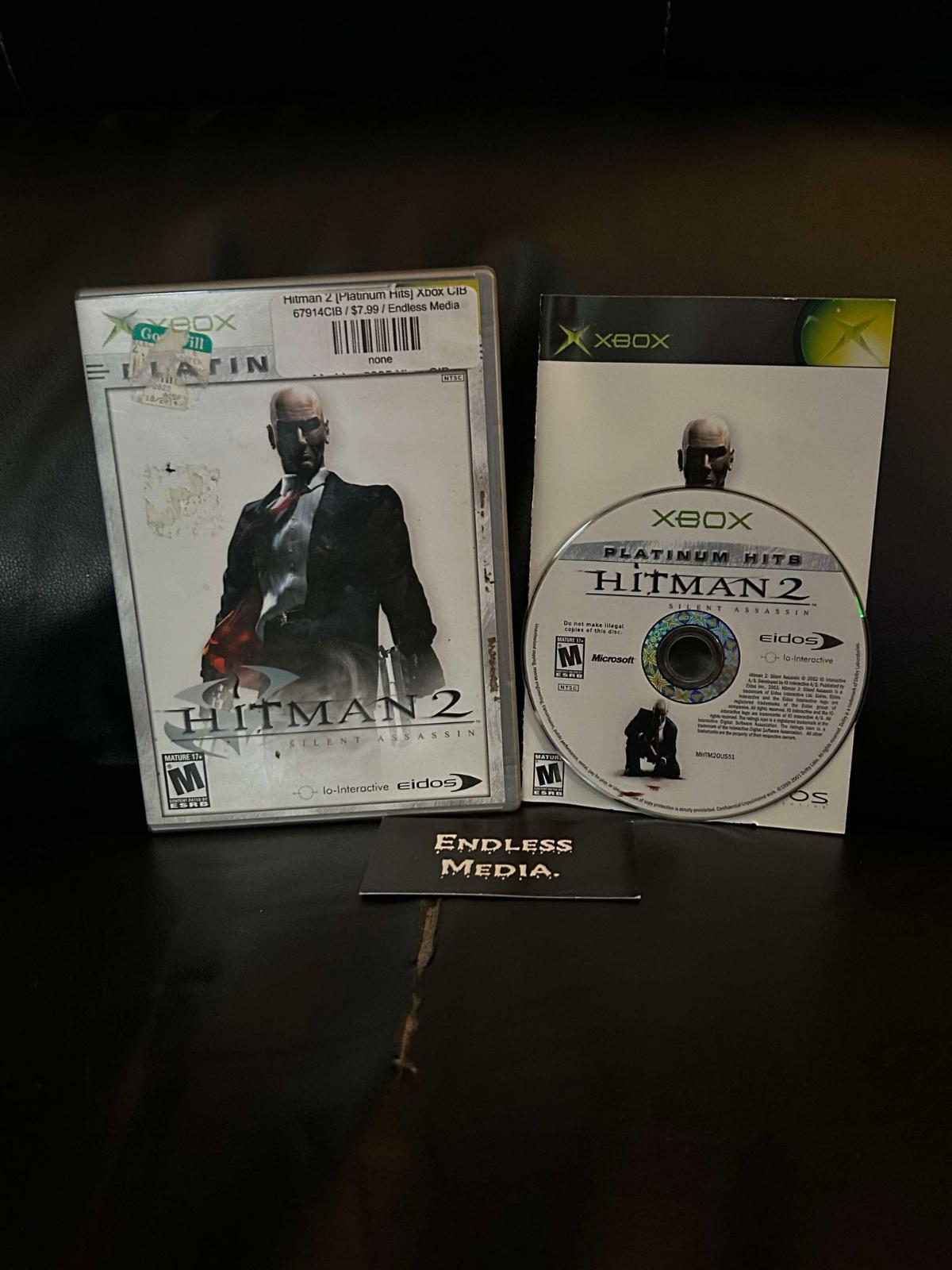 Hitman 2 [Platinum Hits] Microsoft Xbox CIB Video Game