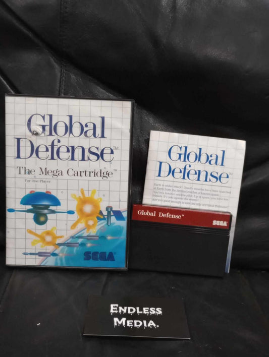 Global Defense Sega Sega Master System CIB Video Game