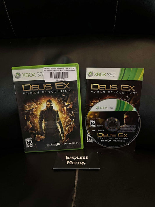 Deus Ex: Human Revolution Microsoft Xbox 360 CIB Video Game