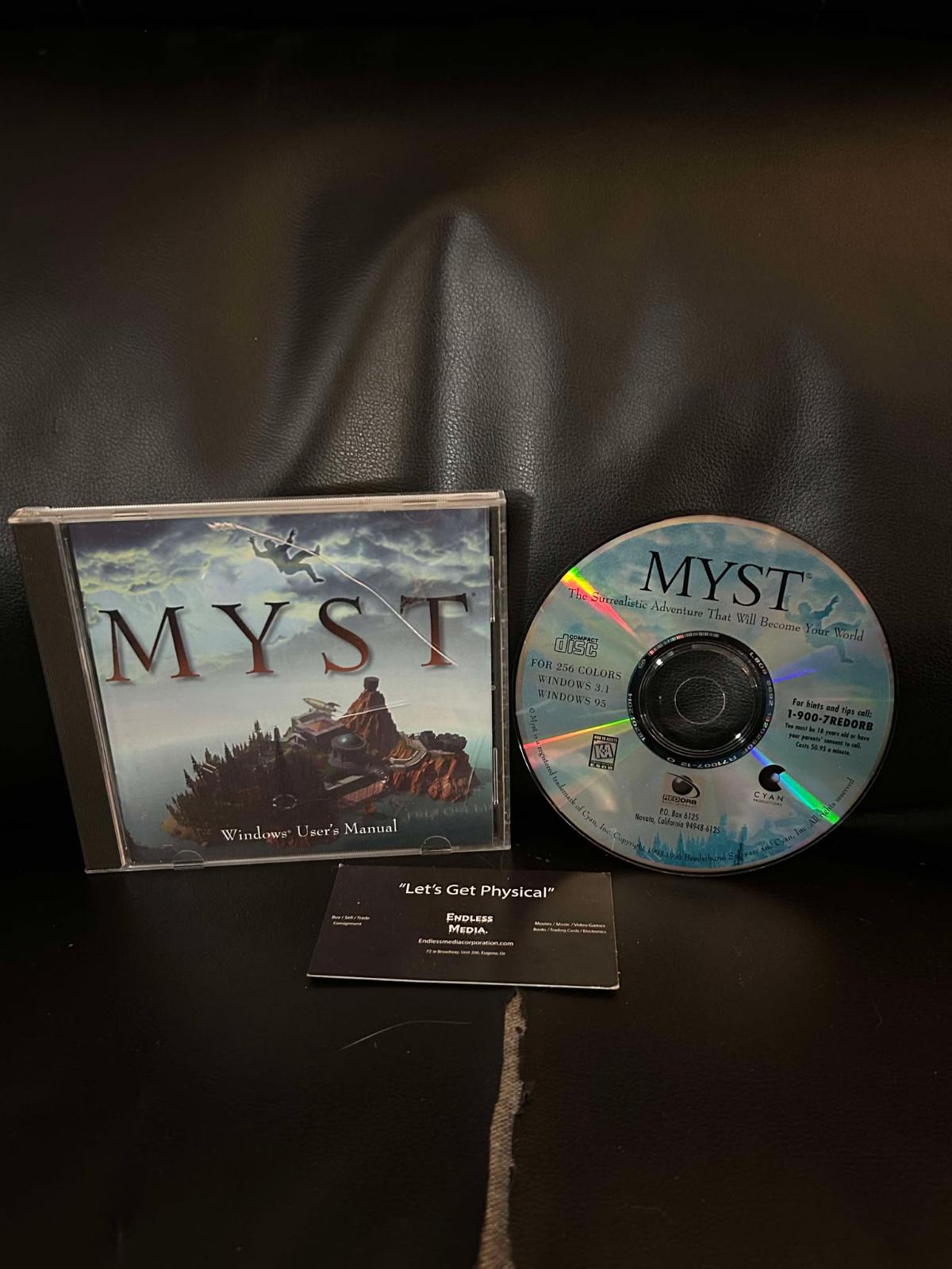 Myst PC PC Games Item and Manual Video Game