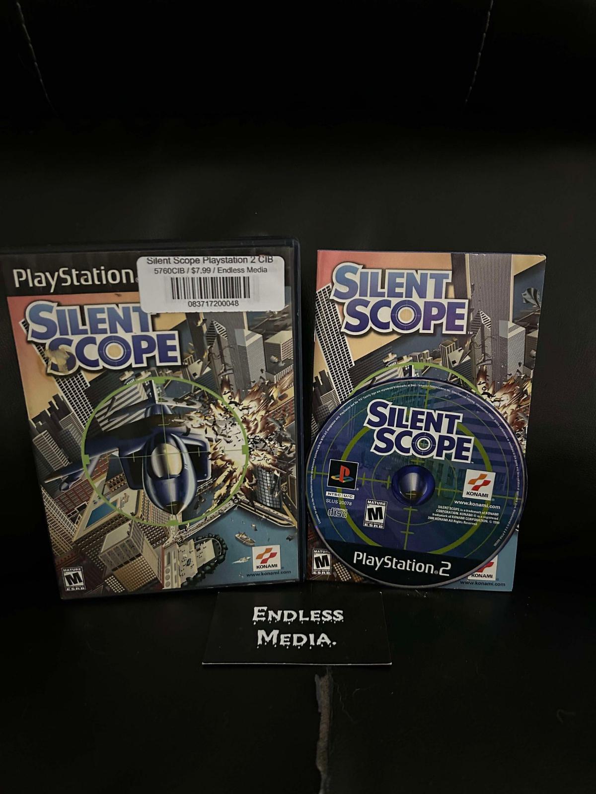 Silent Scope Sony Playstation 2 CIB Video Game