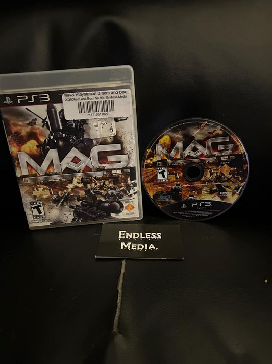 MAG Sony Playstation 3 Item and Box Video Game