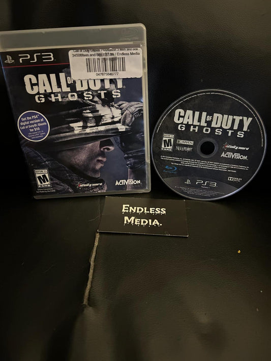 Call of Duty Ghosts Sony Playstation 3 Item and Box Video Game