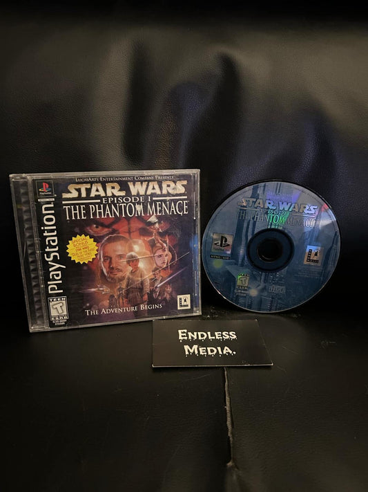 Star Wars Phantom Menace Sony Playstation CIB Video Game