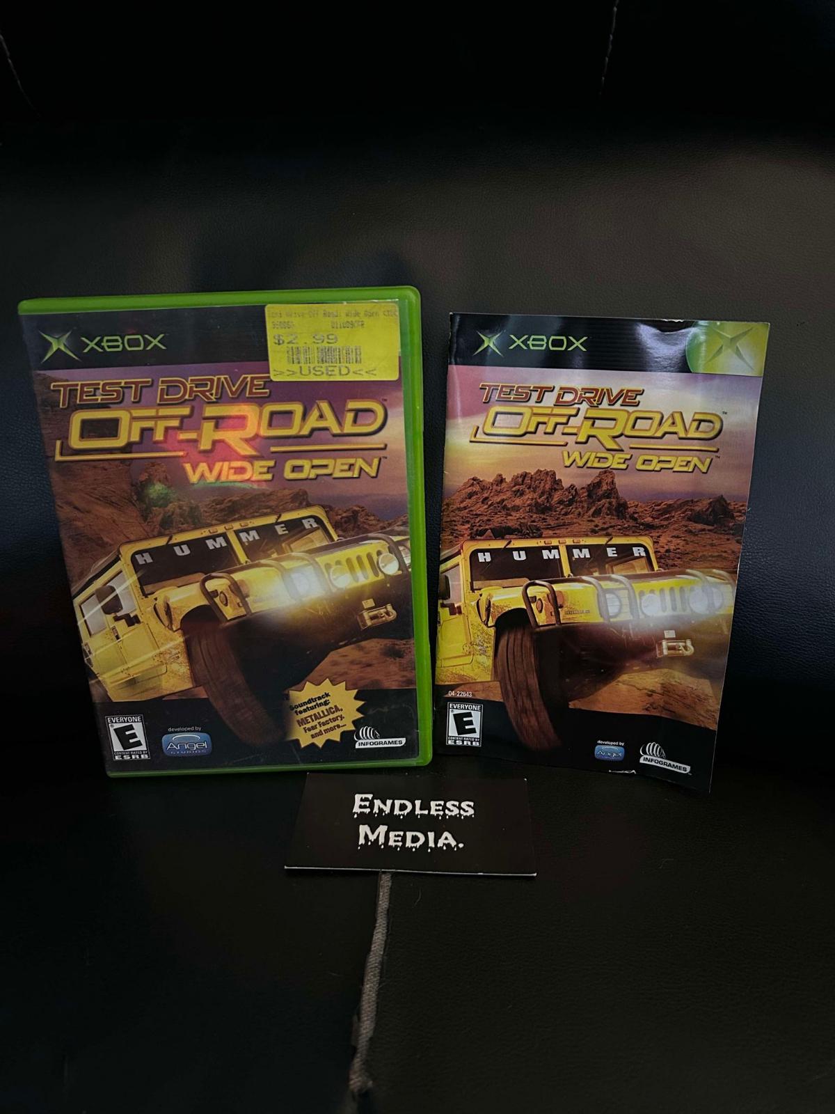 Test Drive Off Road Wide Open Microsoft Xbox Box and Manual Video Game